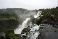 Iguazu Falls--Upper Circuit (note the mist rising from the falls)