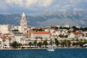 Views of the town of Split, Croatia