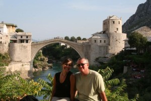 Old Bridge (called Stari Most) in Mostar